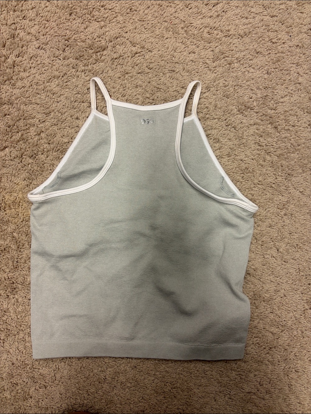 DSG Ribbed Fitted Tank Top - Picture 2 of 4